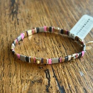 Anthropologie Colorful Chicklet Beaded Bracelet